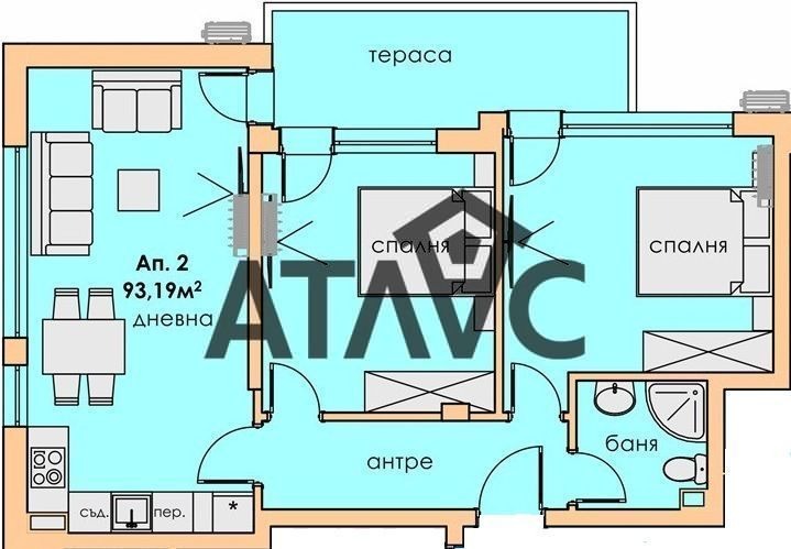 Продава 3-СТАЕН, гр. Пловдив, Съдийски