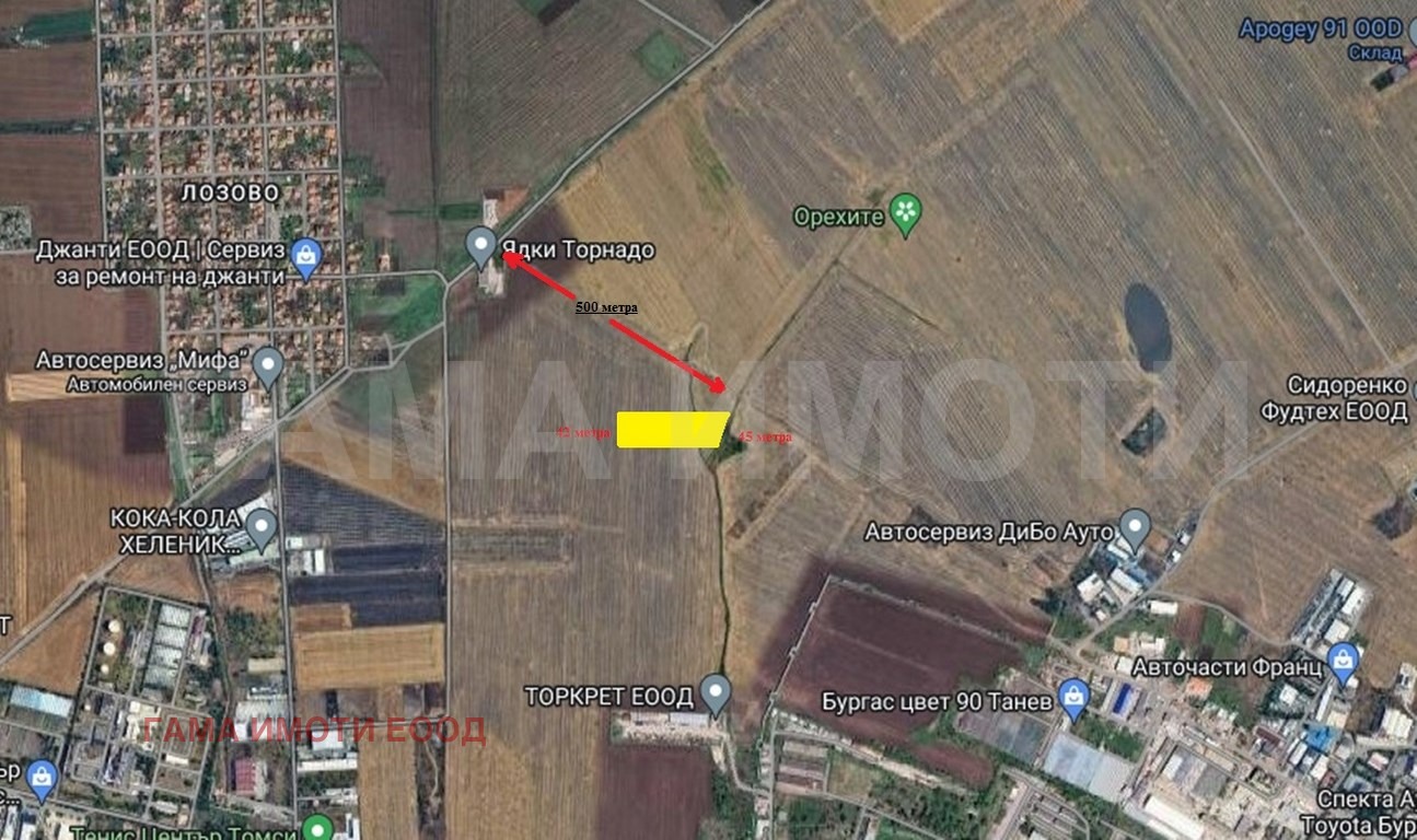 Продава ПАРЦЕЛ, гр. Бургас, Промишлена зона - Север, снимка 2 - Парцели - 46836664