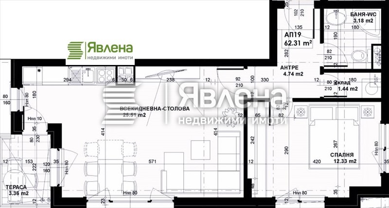 Na prodej  1 ložnice Sofia , Lozenec , 75 m2 | 27291544 - obraz [15]