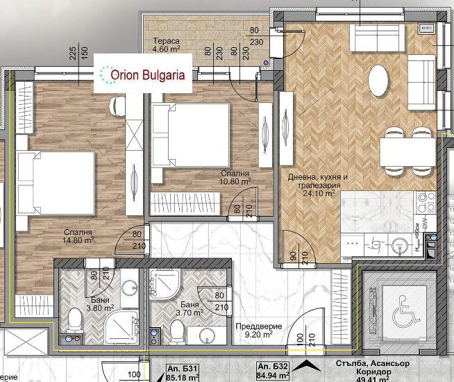 Продава 3-СТАЕН, гр. София, Овча купел, снимка 7 - Апартаменти - 56724504