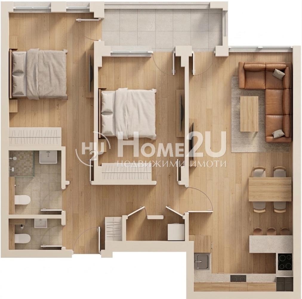 Продава 3-СТАЕН, гр. Пловдив, Тракия