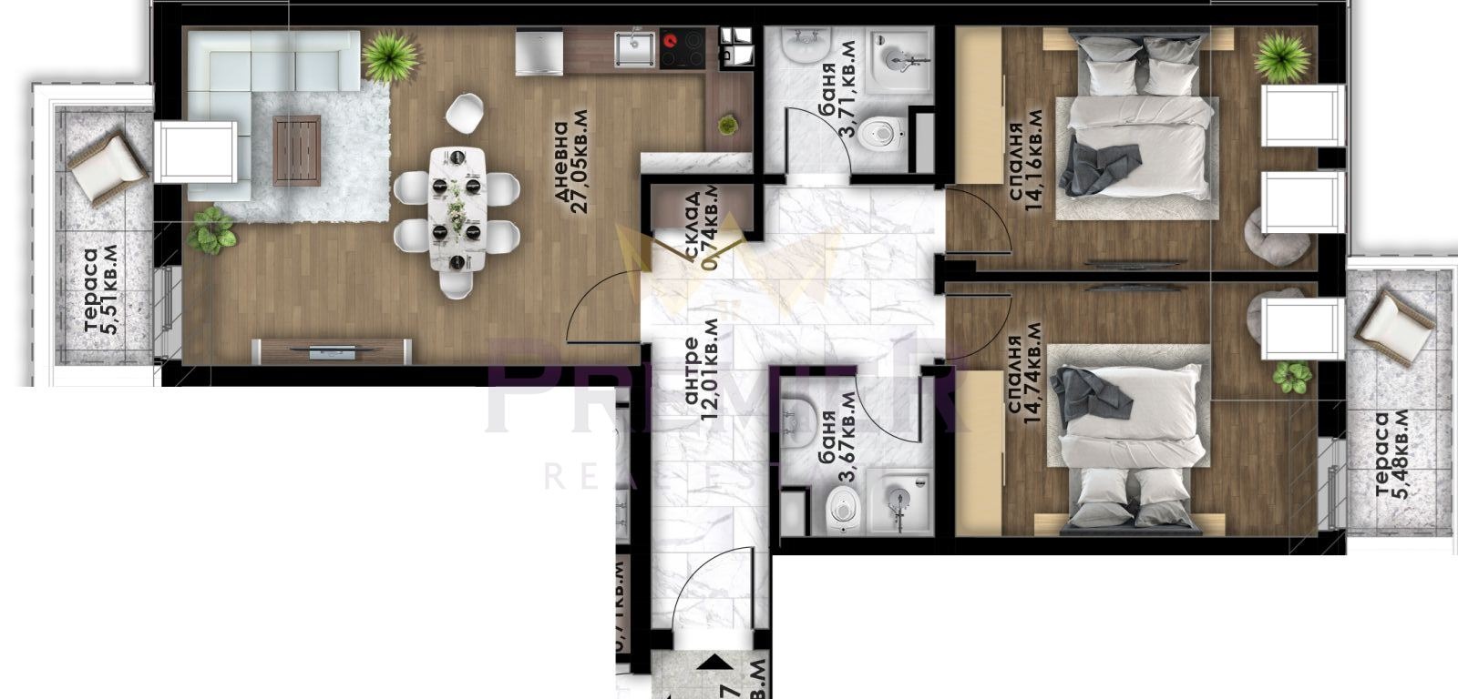 Продава 3-СТАЕН, гр. Пловдив, Остромила, снимка 8 - Апартаменти - 56085104