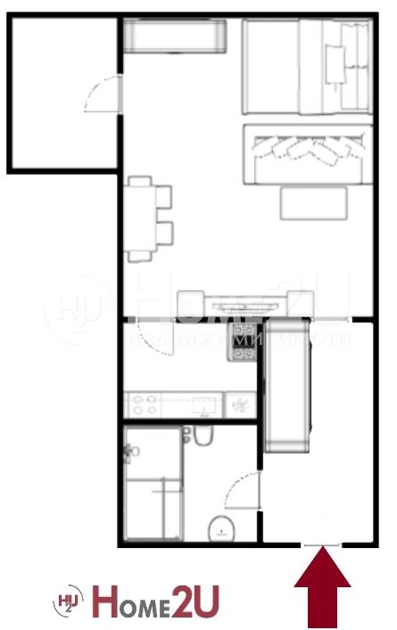 Продава 1-СТАЕН, гр. Пловдив, Тракия, снимка 5 - Апартаменти - 52440441