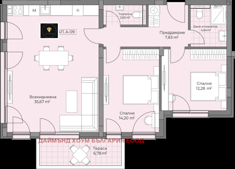 Продава 3-СТАЕН, гр. Пловдив, Остромила, снимка 2 - Aпартаменти - 48440219