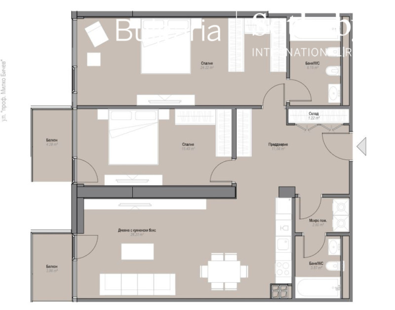 Продава 3-СТАЕН, гр. София, Оборище, снимка 14 - Апартаменти - 50314352