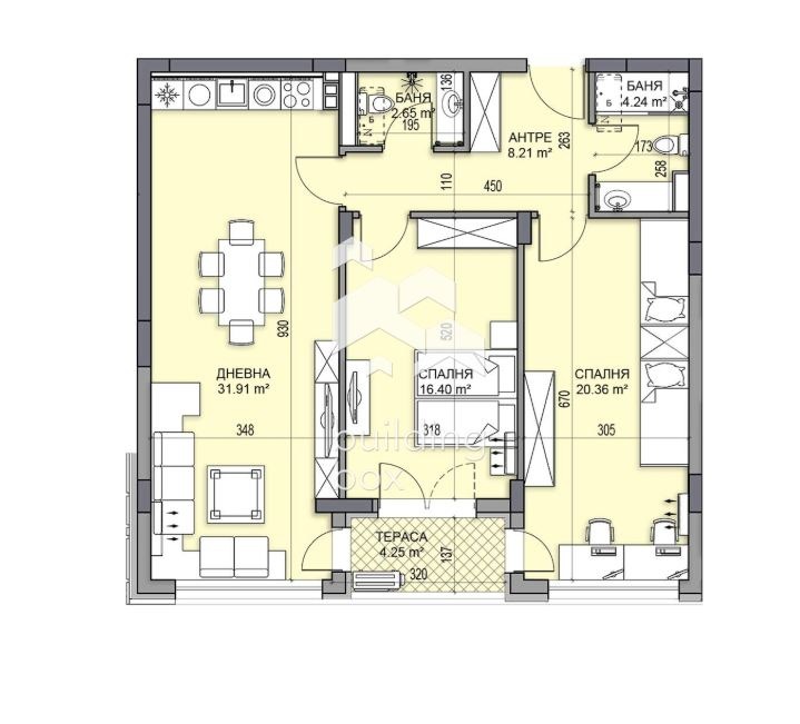Продава 3-СТАЕН, гр. Пловдив, Гагарин, снимка 2 - Апартаменти - 53410601