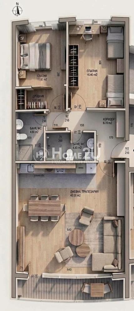Продава 3-СТАЕН, гр. Пловдив, Западен, снимка 15 - Апартаменти - 54713447