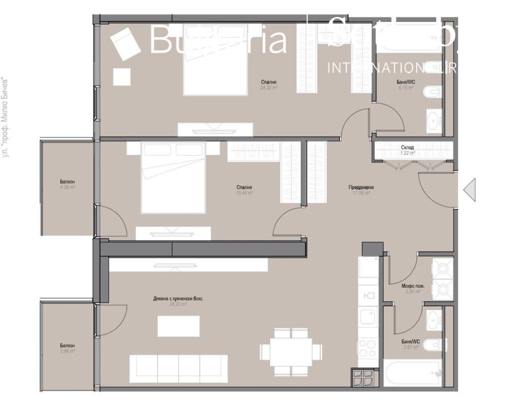 Продава 3-СТАЕН, гр. София, Оборище, снимка 14 - Апартаменти - 50314352