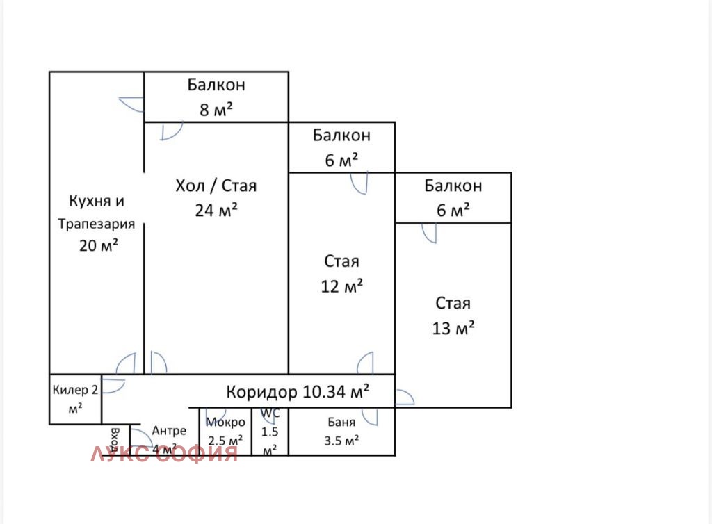 Продава 3-СТАЕН, гр. София, Бъкстон, снимка 3 - Апартаменти - 56231099