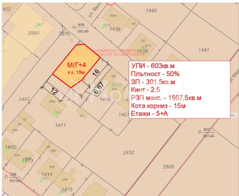 Продава ПАРЦЕЛ в град София, Модерно предградие - 603 кв.м / При запитване, ХОУМ ТУ Ю БЪЛГАРИЯ