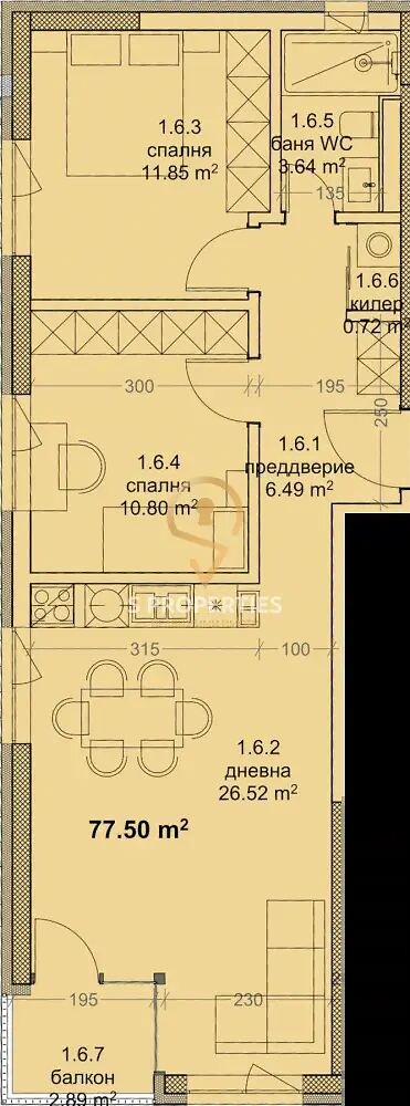 Продава 3-СТАЕН, гр. Варна, Младост 2, снимка 2 - Апартаменти - 52623318