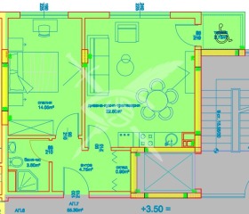 Продава 2-стаен град Бургас Изгрев - [1] 