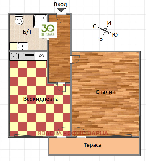 Продава 2-СТАЕН, гр. Варна, Спортна зала, снимка 6 - Апартаменти - 53794995