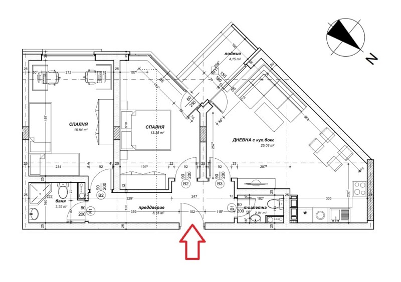 Te koop  2 slaapkamers Sofia , Druzjba 1 , 115 m² | 39901076 - afbeelding [2]