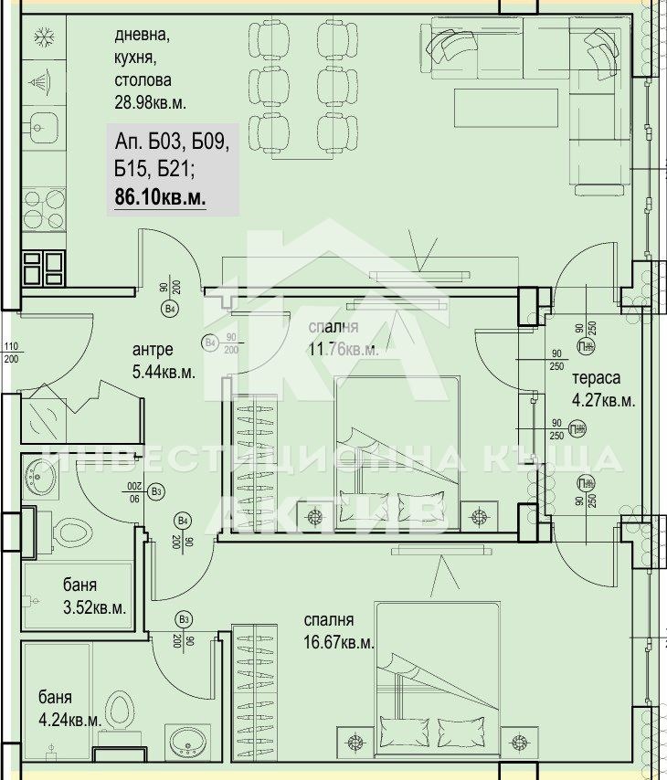 Продава 3-СТАЕН, гр. Пловдив, Кършияка, снимка 9 - Апартаменти - 55400848