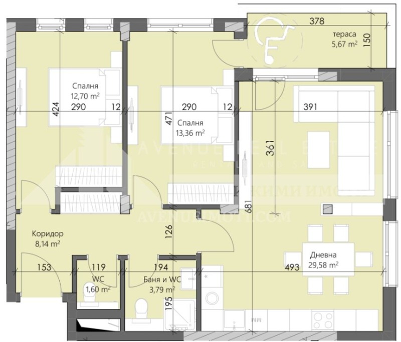 Na sprzedaż  1 sypialnia Plowdiw , Karszijaka , 108 mkw | 17850237 - obraz [2]