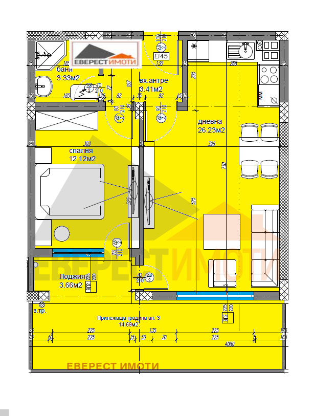 Na prodej  1 ložnice Plovdiv , Vastaničeski , 79 m2 | 76179804 - obraz [4]