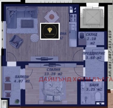 Продава 2-СТАЕН, гр. Пловдив, Беломорски, снимка 2 - Апартаменти - 53559483