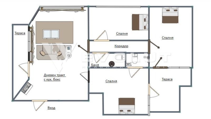 De vânzare  3 dormitoare Varna , Troșevo , 112 mp | 22096774 - imagine [12]