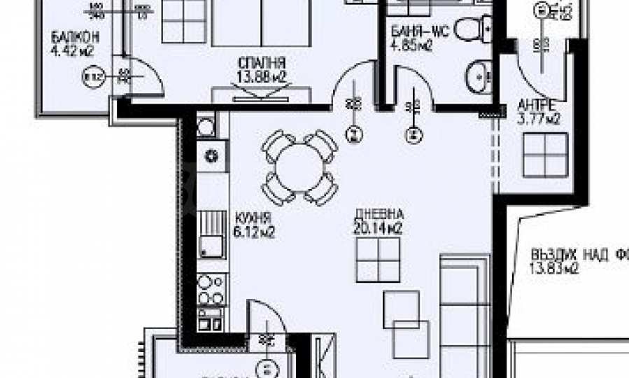 Продава 2-СТАЕН, гр. София, Драгалевци, снимка 3 - Апартаменти - 54608245