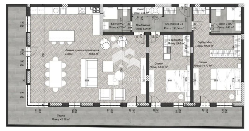 Zu verkaufen  2 Schlafzimmer Sofia , Zentar , 232 qm | 77723100 - Bild [4]
