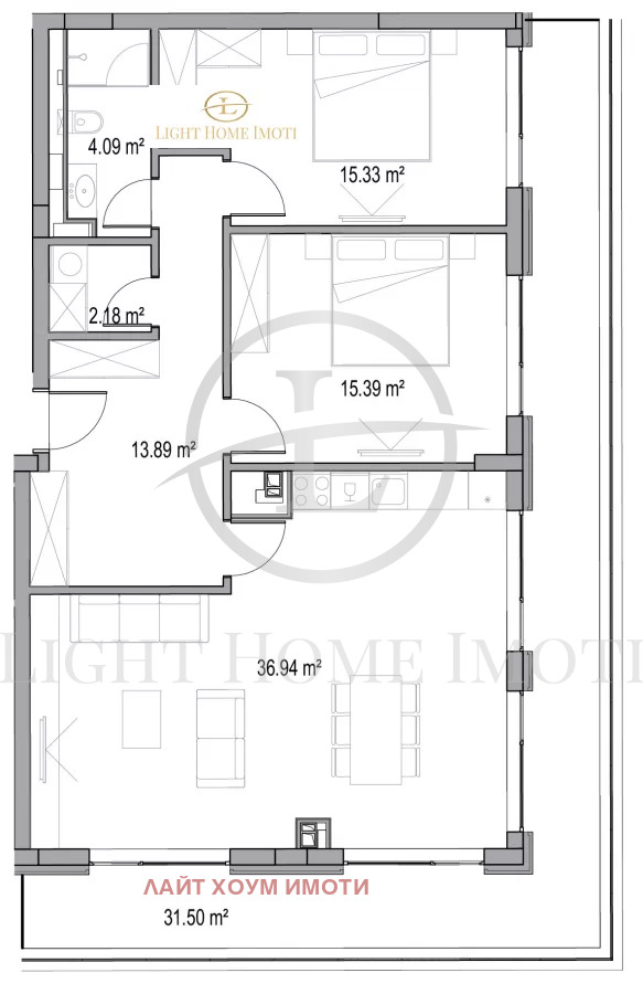 Satılık  2 yatak odası Plovdiv , Hristo Smirnenski , 151 metrekare | 39273802 - görüntü [5]