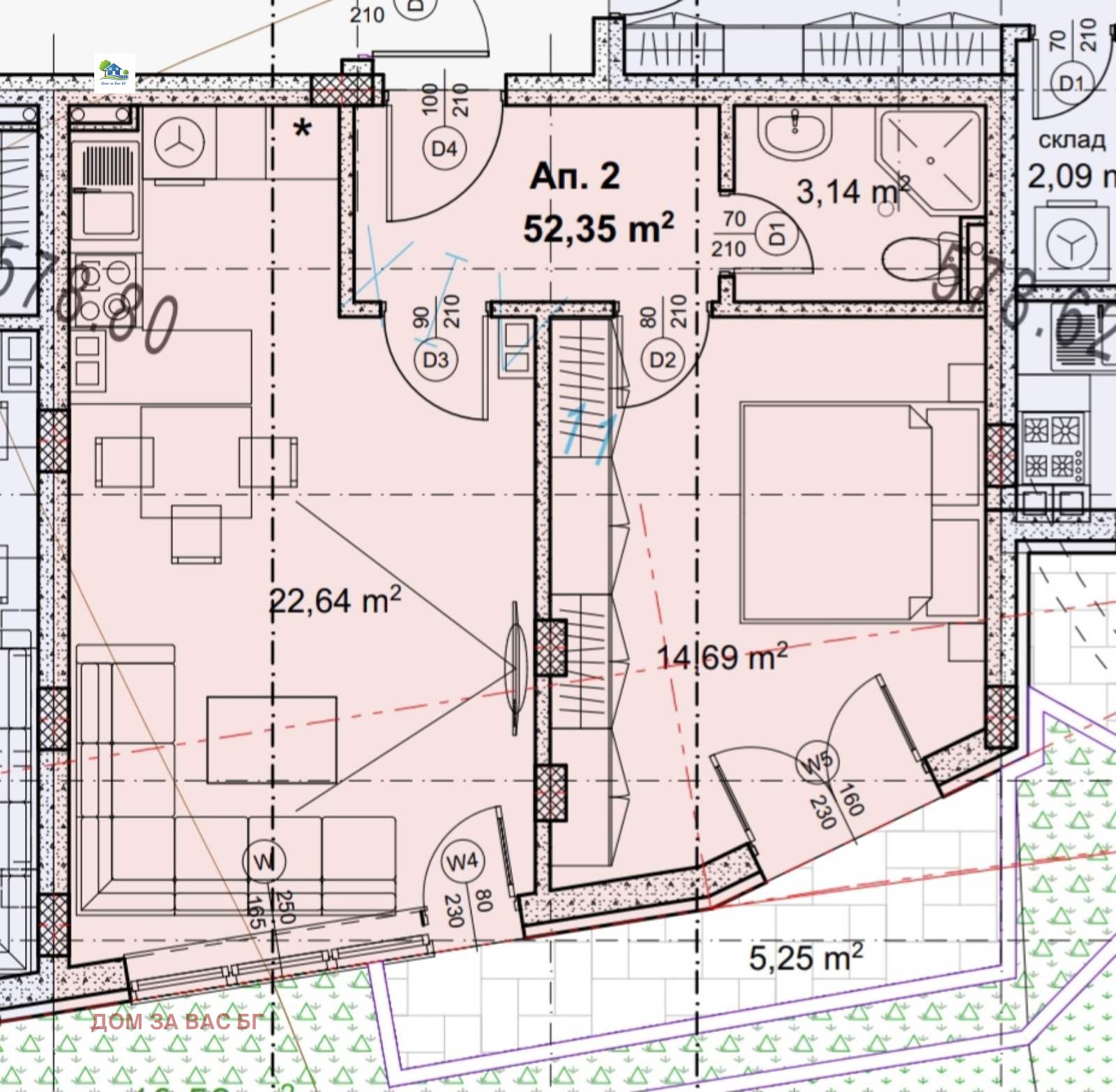 Продава 2-СТАЕН, гр. София, Овча купел 1, снимка 2 - Апартаменти - 53859540