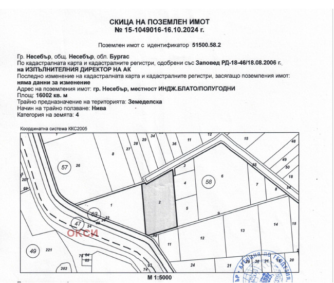Продава ЗЕМЕДЕЛСКА ЗЕМЯ, гр. Несебър, област Бургас, снимка 4 - Земеделска земя - 52198846