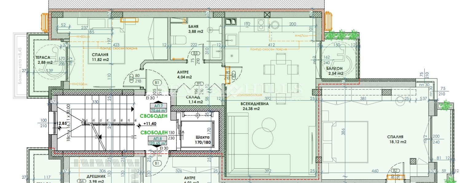 Продава 3-СТАЕН, гр. Пловдив, Кючук Париж, снимка 6 - Апартаменти - 53814076