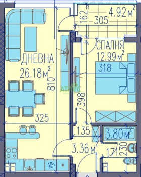 1 quarto Centar, Plovdiv