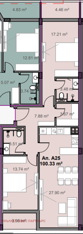 Продава 3-СТАЕН, гр. София, Свобода, снимка 3
