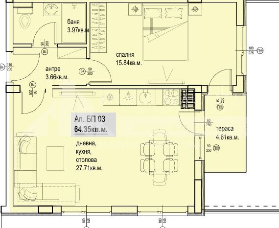 À venda  1 quarto Plovdiv , Kiutchuk Parij , 74 m² | 17234328 - imagem [2]