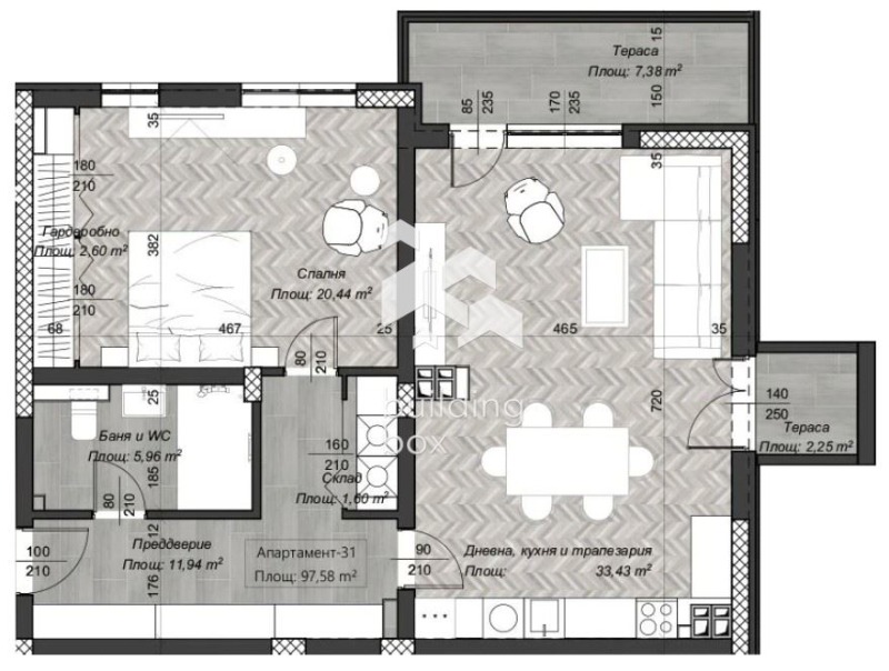 In vendita  1 camera da letto Sofia , Tsentar , 244 mq | 11146008 - Immagine [4]
