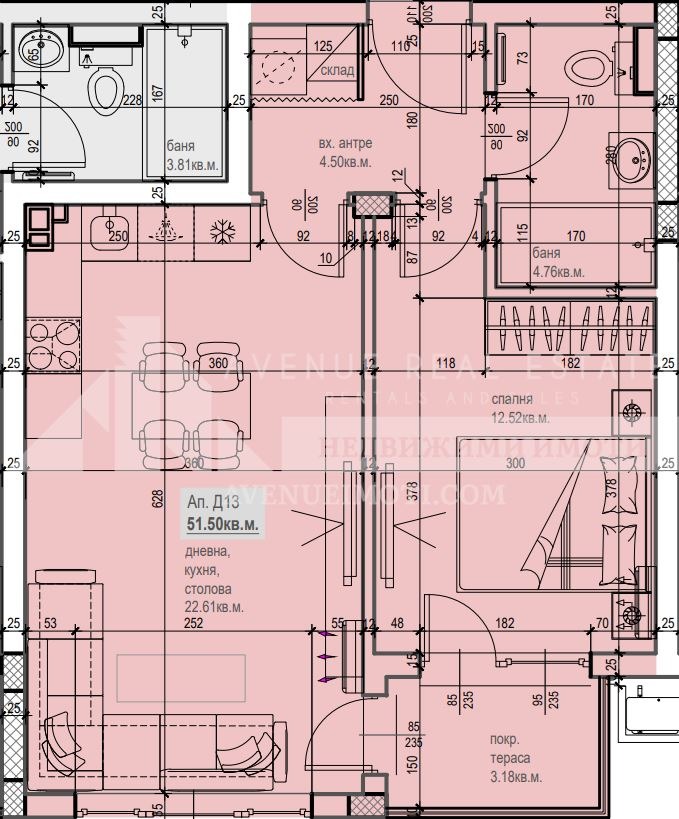 Satılık  1 yatak odası Plovdiv , Ostromila , 67 metrekare | 23587187 - görüntü [3]