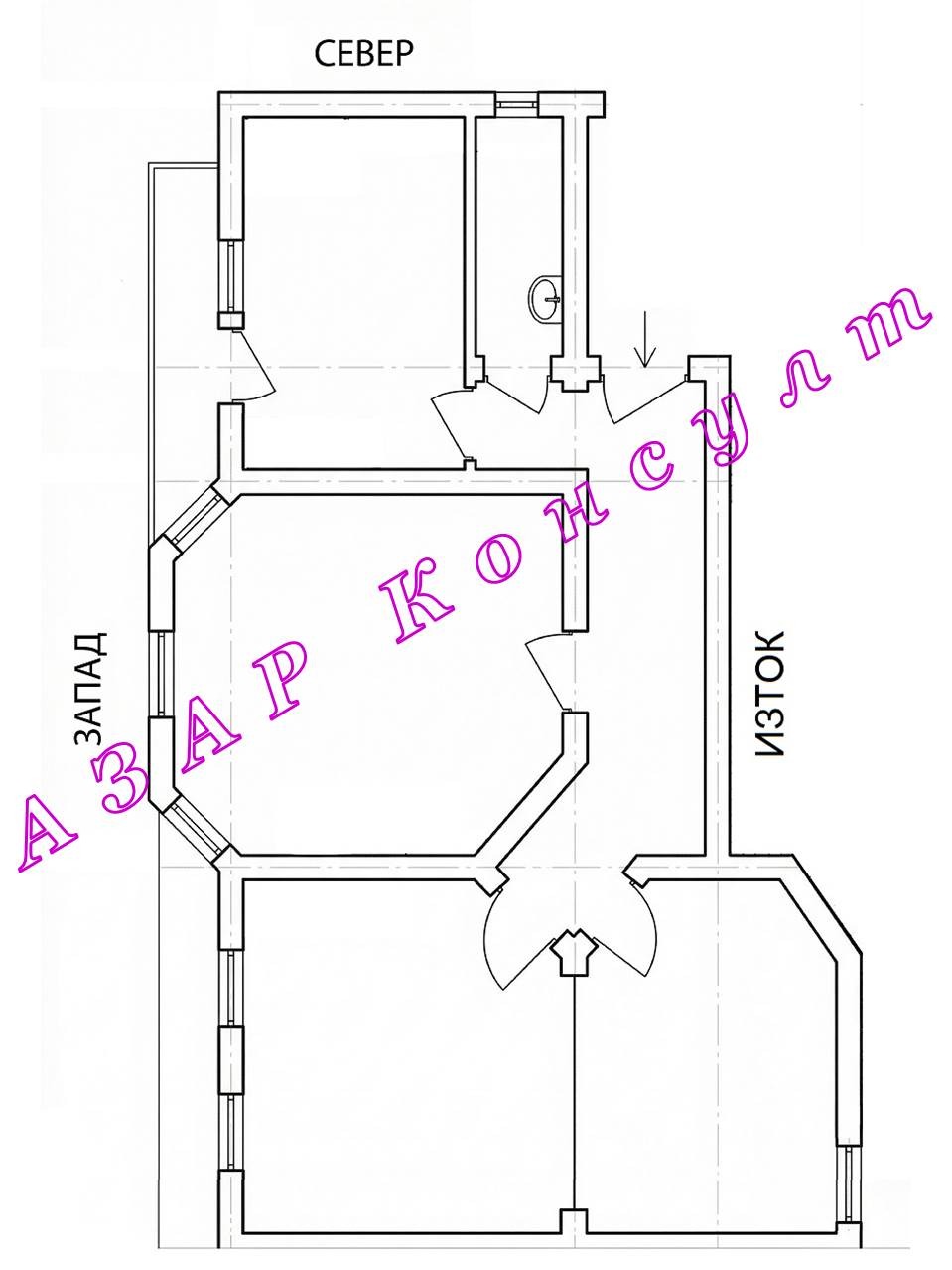 Продава 3-СТАЕН, гр. София, Център, снимка 2 - Апартаменти - 55079160