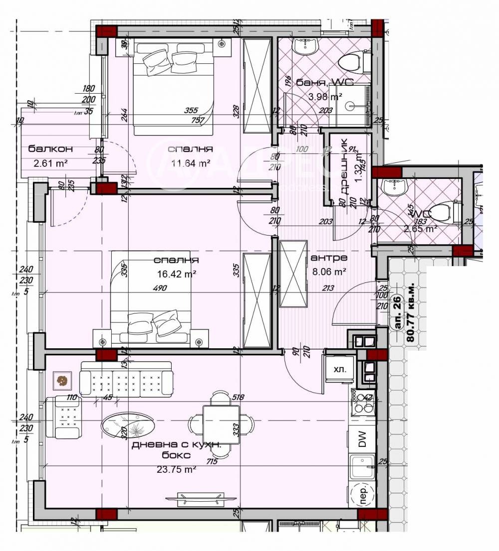 Продава 3-СТАЕН, гр. Варна, Изгрев, снимка 2 - Апартаменти - 55098573
