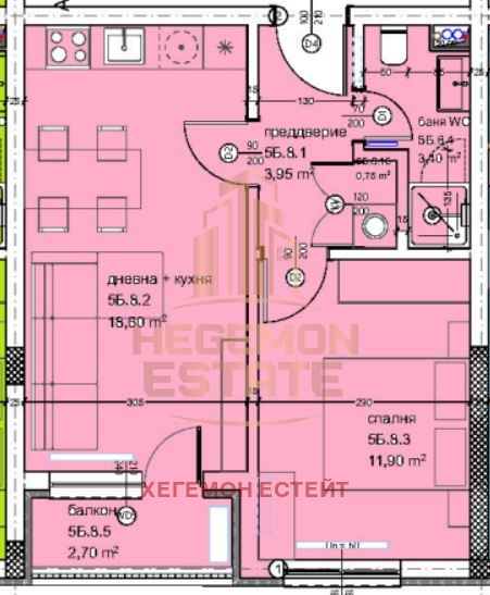 Na prodej  1 ložnice Varna , Kajsieva gradina , 58 m2 | 28849950