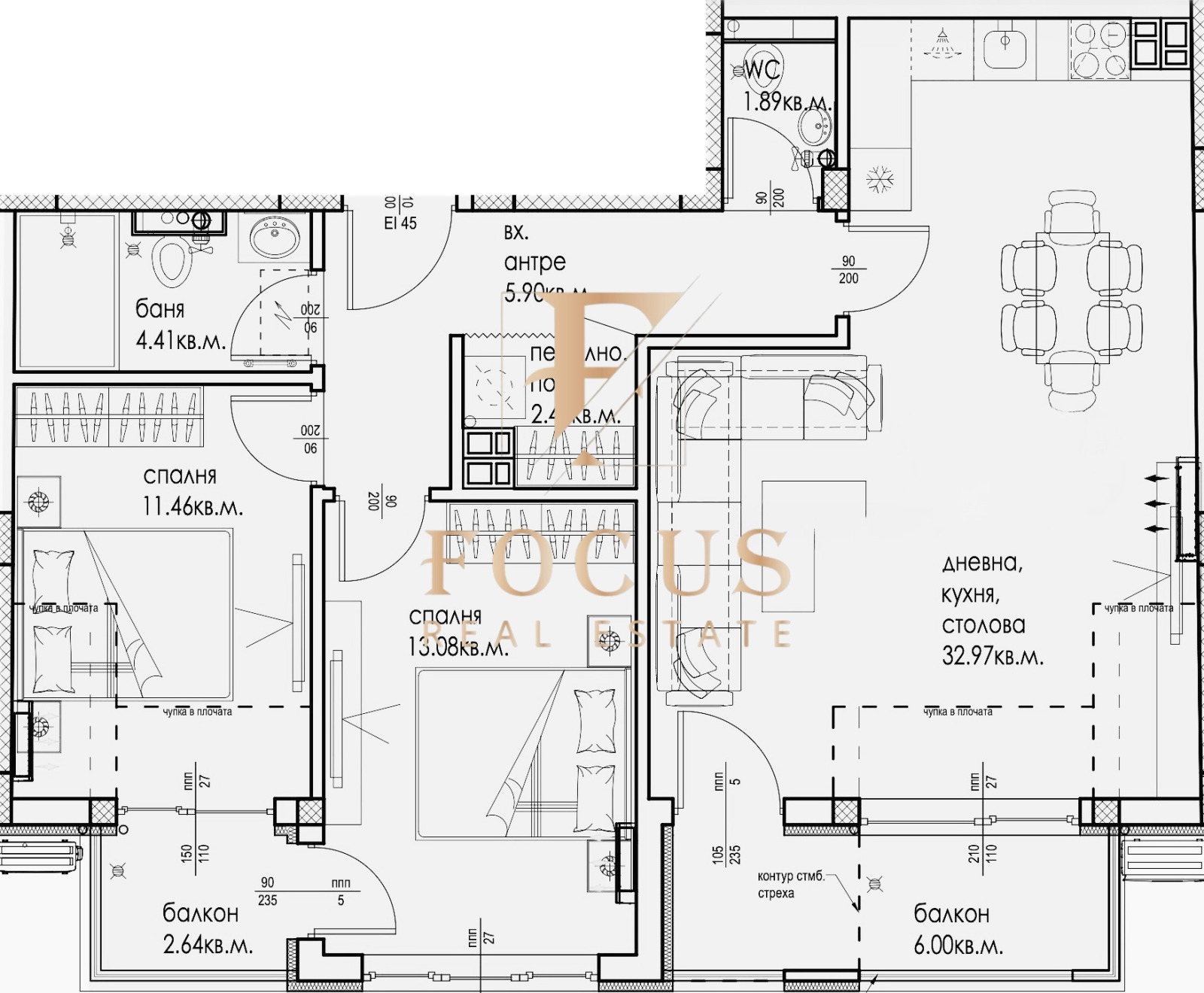 Продава 3-СТАЕН, гр. Пловдив, Кючук Париж, снимка 2 - Апартаменти - 54067031