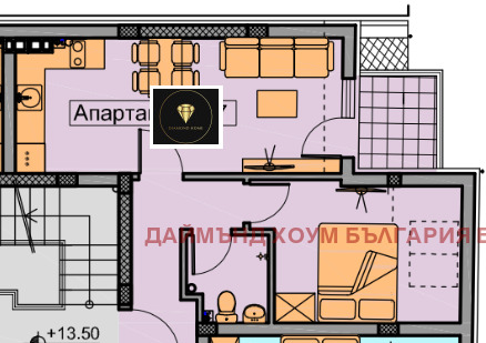 En venta  1 dormitorio Plovdiv , Jristo Smirnenski , 61 metros cuadrados | 82889562 - imagen [2]