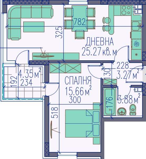 Продава 2-СТАЕН, гр. Пловдив, Каменица 2, снимка 2 - Апартаменти - 53957156