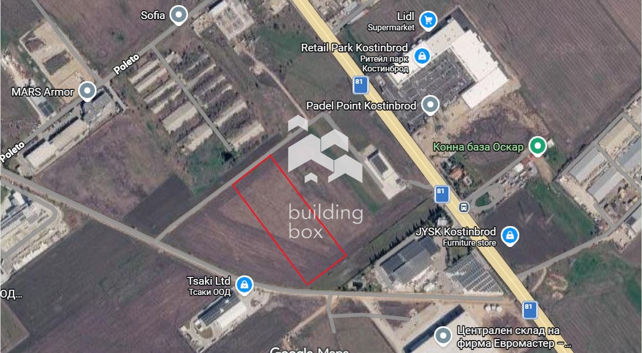 Продава ЗЕМЕДЕЛСКА ЗЕМЯ, гр. Костинброд, област София област