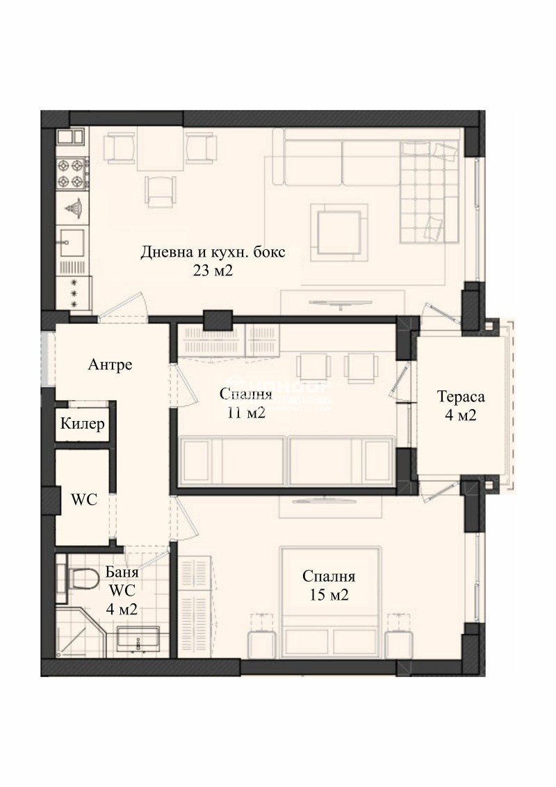 Продава  3-стаен град Пловдив , Кършияка , 95 кв.м | 76575251 - изображение [3]