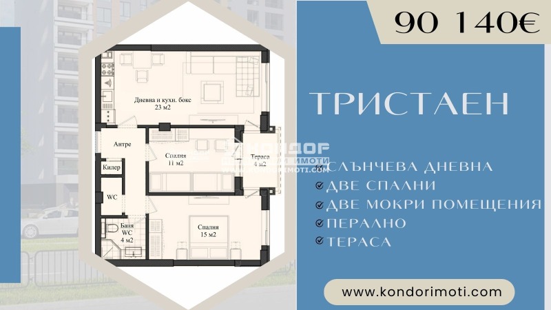 Продава  3-стаен град Пловдив , Кършияка , 93 кв.м | 76575251