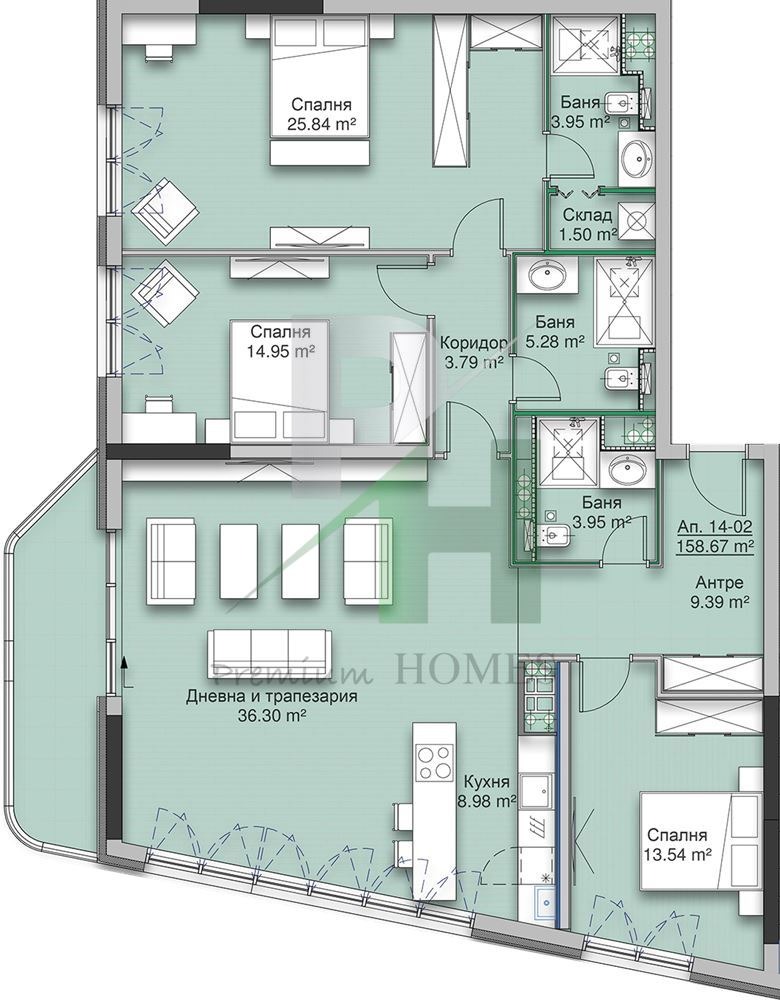 Продава  4-стаен град София , Кръстова вада , 194 кв.м | 35548611 - изображение [13]