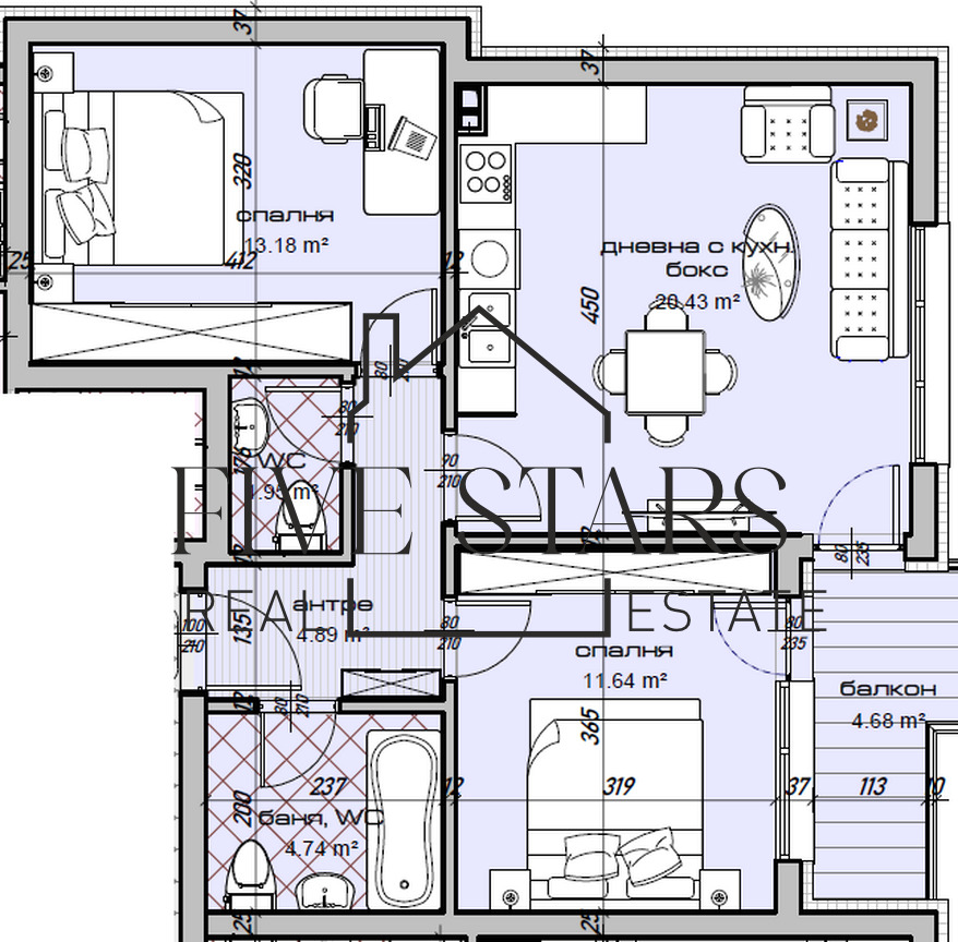 Продава 3-СТАЕН, гр. Варна, Изгрев, снимка 5 - Апартаменти - 54106386