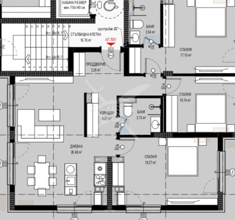 Продается  3+ спальни область Бургас , к.к. Слънчев бряг , 126 кв.м | 72273856