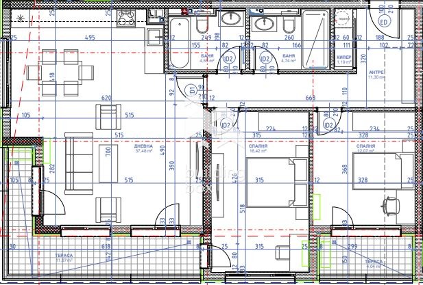 Продава 3-СТАЕН, гр. София, Кръстова вада, снимка 15 - Апартаменти - 54999473