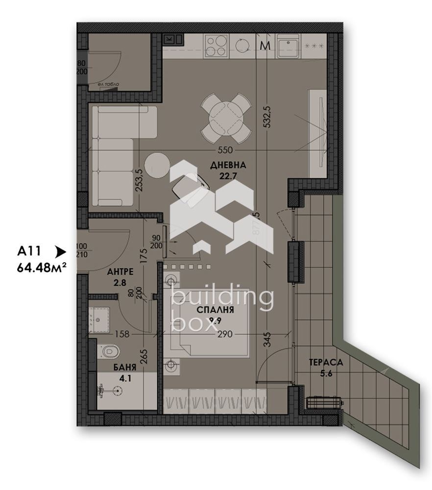 Продава 2-СТАЕН, гр. Варна, Виница, снимка 2 - Апартаменти - 55822280