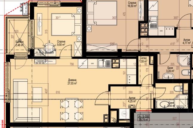 Продава 2-СТАЕН, гр. София, Манастирски ливади, снимка 2 - Апартаменти - 54343189
