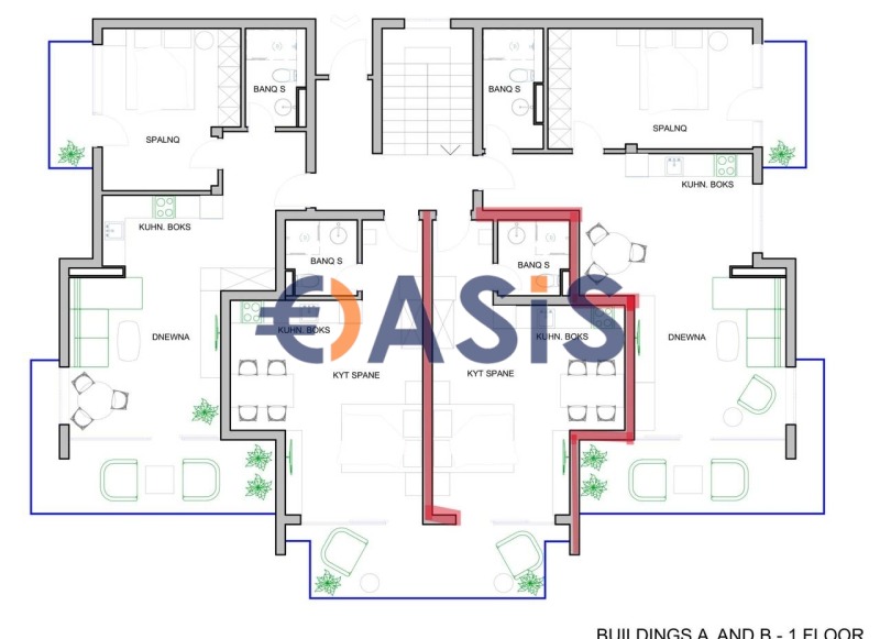 Satılık  Stüdyo Burgas , Sarafovo , 47 metrekare | 86089909 - görüntü [12]